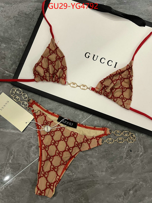 Swimsuit-GUCCI where to buy ID: YG4792 $: 29USD