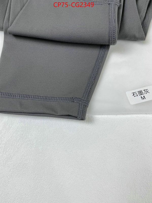 Clothing-Lululemon 2023 perfect replica designer ID: CG2349 $: 75USD