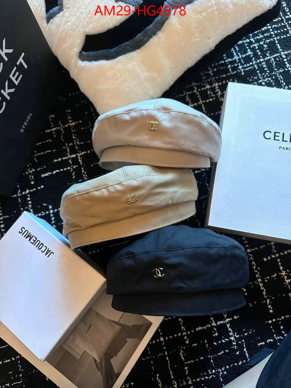 Cap (Hat)-Chanel shop now ID: HG4978 $: 29USD