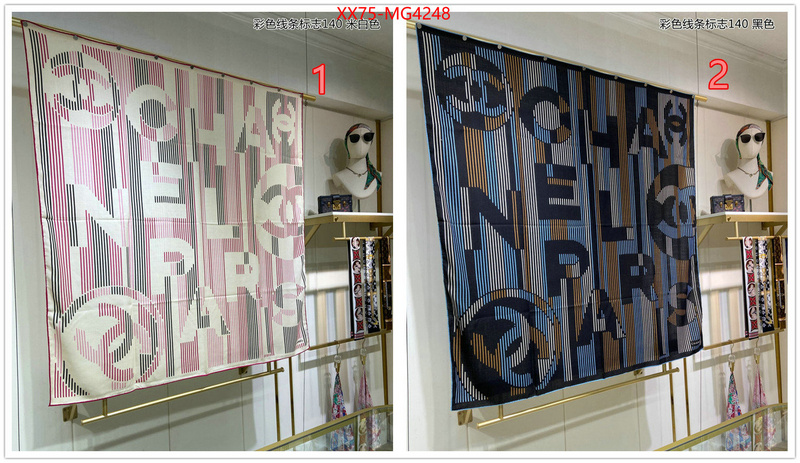 Scarf-Chanel fake high quality ID: MG4248 $: 75USD