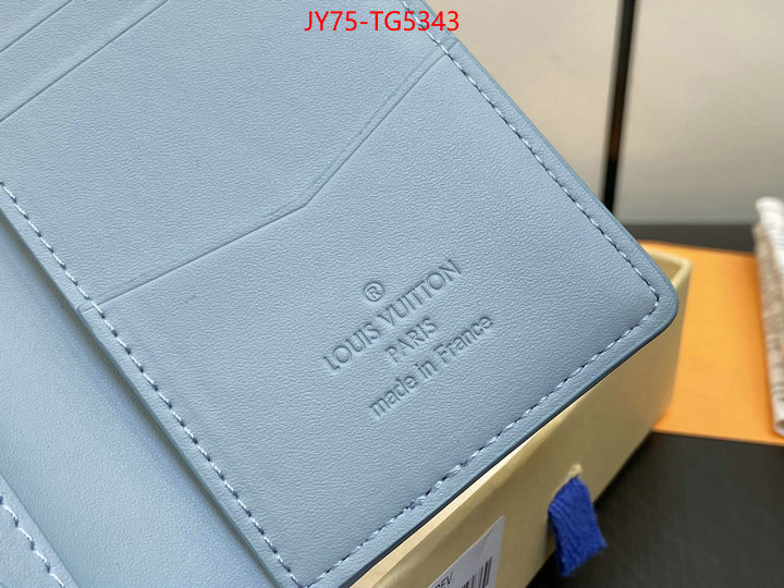 LV Bags(TOP)-Wallet luxury shop ID: TG5343 $: 75USD