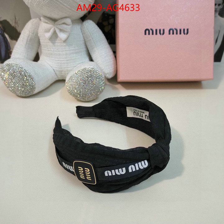 Hair band-MIU MIU outlet 1:1 replica ID: AG4633 $: 29USD
