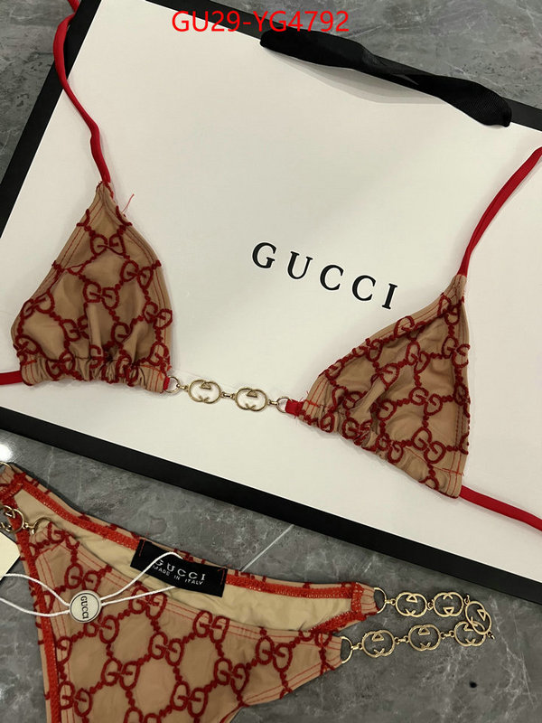 Swimsuit-GUCCI where to buy ID: YG4792 $: 29USD