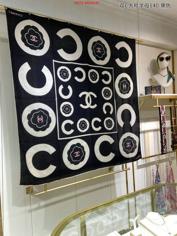 Scarf-Chanel top fake designer ID: MG4247 $: 75USD