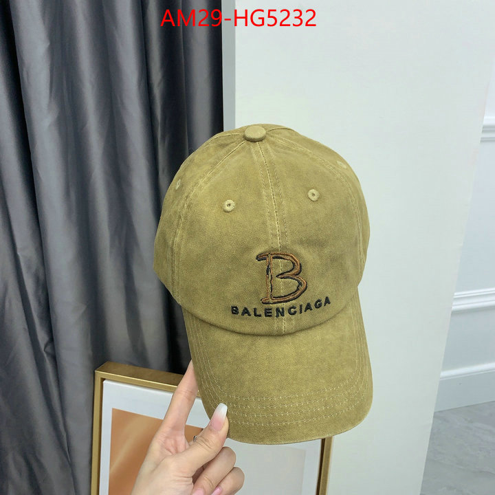 Cap(Hat)-Balenciaga luxury fashion replica designers ID: HG5232 $: 29USD