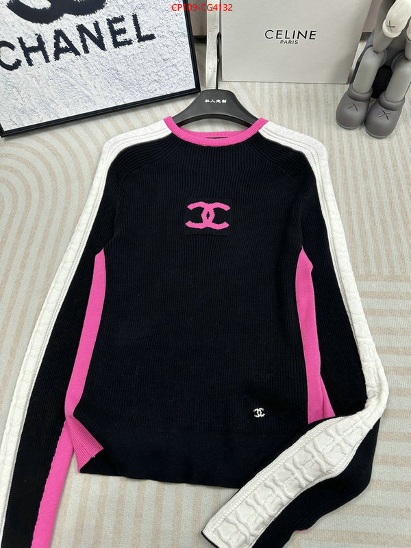 Clothing-Chanel 1:1 replica wholesale ID: CG4132 $: 109USD