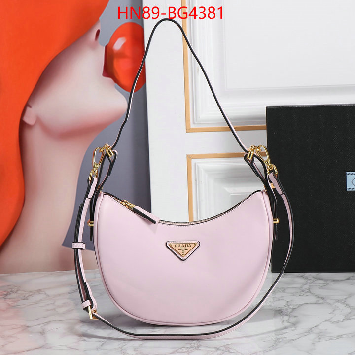 Prada Bags (4A)-Diagonal- buy high-quality fake ID: BG4381 $: 89USD,