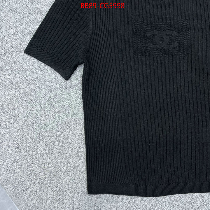 Clothing-Chanel replica how can you ID: CG5998 $: 89USD