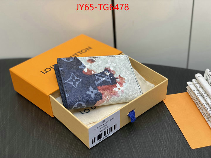 LV Bags(TOP)-Wallet high quality replica ID: TG6478 $: 65USD,