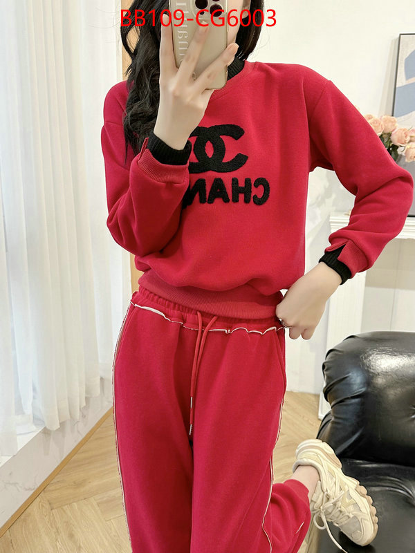 Clothing-Chanel best knockoff ID: CG6003 $: 109USD