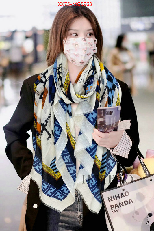 Scarf-Fendi luxury fashion replica designers ID: MG5963 $: 75USD