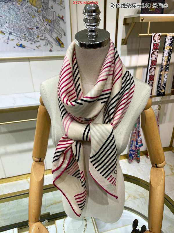 Scarf-Chanel fake high quality ID: MG4248 $: 75USD