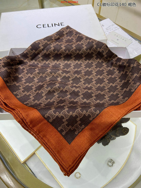 Scarf-CELINE shop cheap high quality 1:1 replica ID: MG5863 $: 75USD