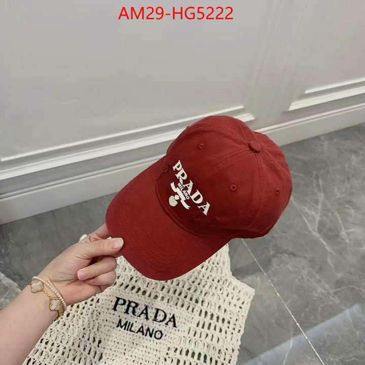 Cap (Hat)-Prada the best quality replica ID: HG5222 $: 29USD