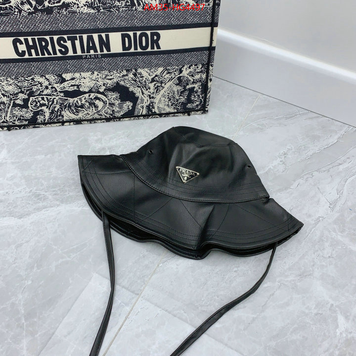 Cap (Hat)-Prada where could you find a great quality designer ID: HG4497 $: 35USD