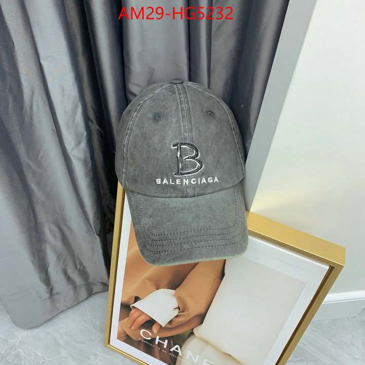 Cap(Hat)-Balenciaga luxury fashion replica designers ID: HG5232 $: 29USD