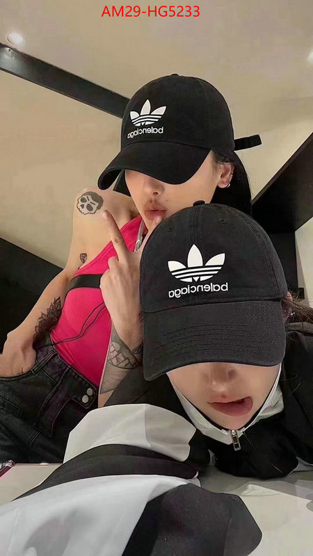 Cap(Hat)-Balenciaga best fake ID: HG5233 $: 29USD