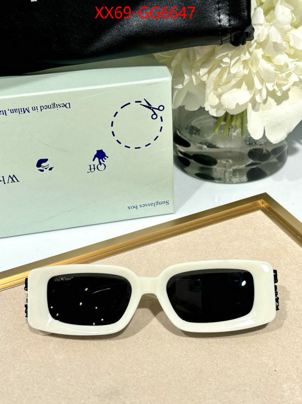 Glasses-Offwhite replicas buy special ID: GG6647 $: 69USD