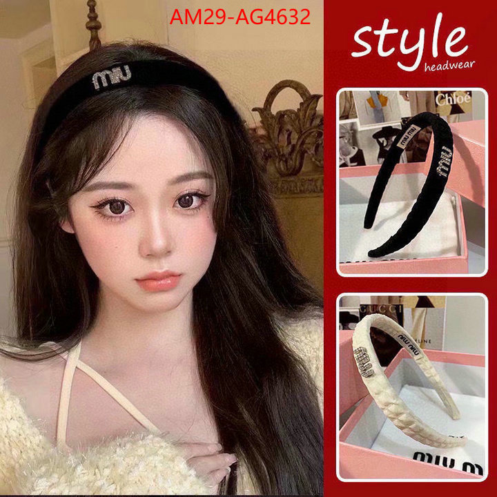 Hair band-MIU MIU how to find replica shop ID: AG4632 $: 29USD