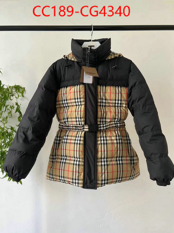 Down jacket Women-Burberry best quality replica ID: CG4340 $: 189USD