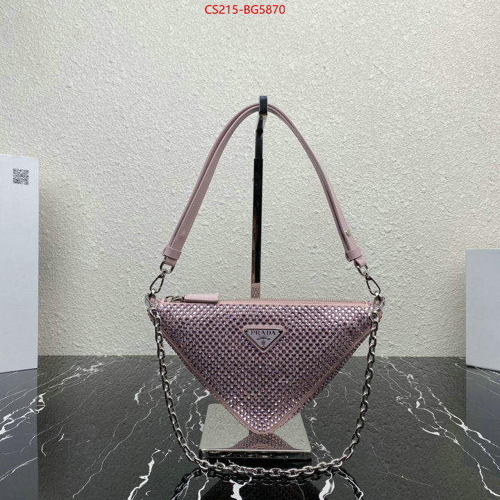 Prada Bags (TOP)-Triangle quality aaaaa replica ID: BG5870 $: 215USD,