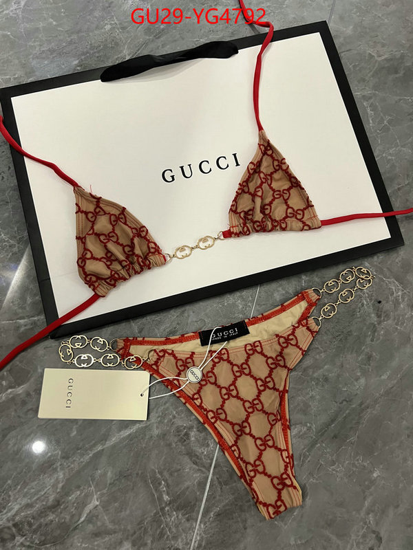 Swimsuit-GUCCI where to buy ID: YG4792 $: 29USD