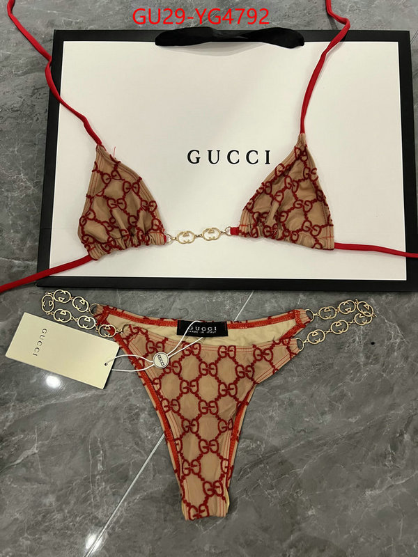 Swimsuit-GUCCI where to buy ID: YG4792 $: 29USD