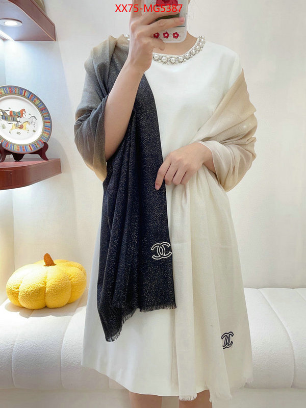 Scarf-Chanel fake designer ID: MG5387 $: 75USD