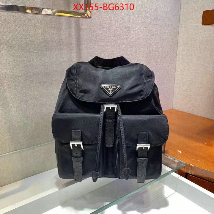 Prada Bags (TOP)-Backpack- aaaaa customize ID: BG6310 $: 155USD,