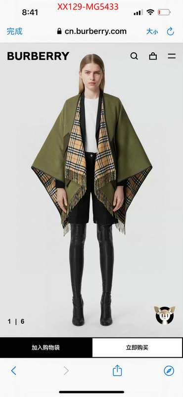 Scarf-Burberry wholesale designer shop ID: MG5433 $: 129USD