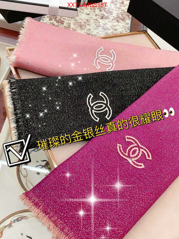 Scarf-Chanel fake designer ID: MG5387 $: 75USD