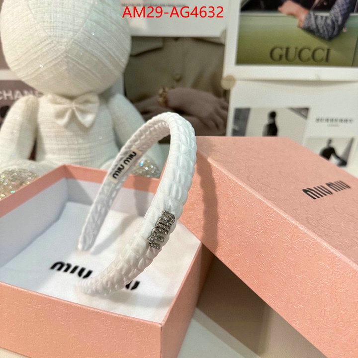 Hair band-MIU MIU how to find replica shop ID: AG4632 $: 29USD