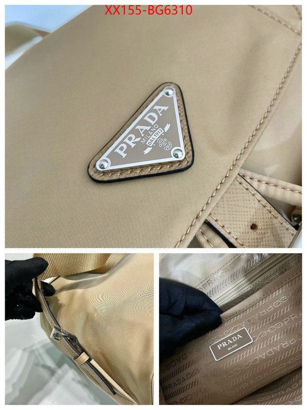 Prada Bags (TOP)-Backpack- aaaaa customize ID: BG6310 $: 155USD,