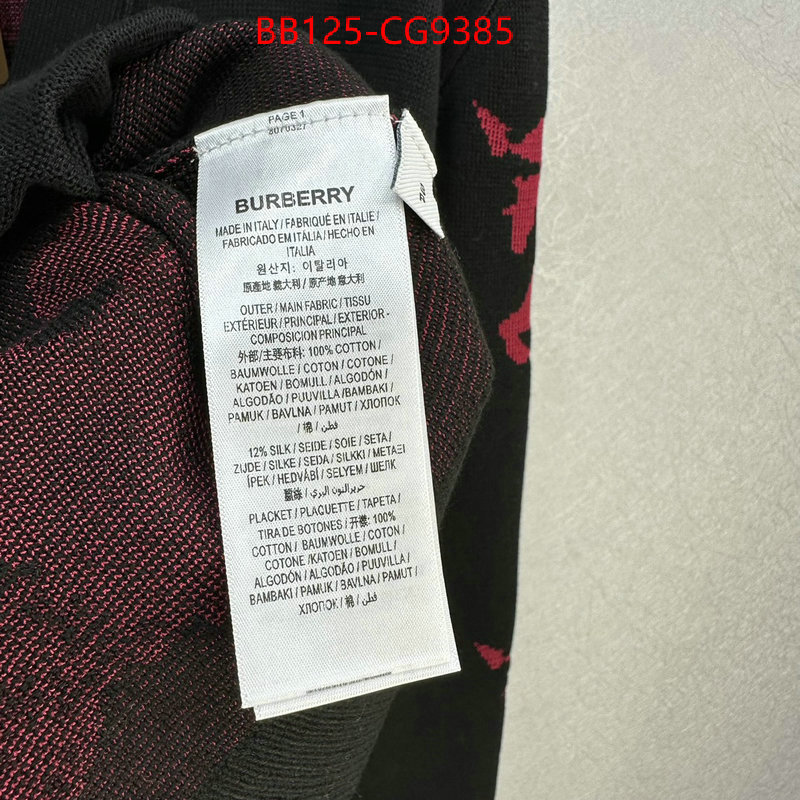 Clothing-Burberry high quality designer ID: CG9385 $: 125USD