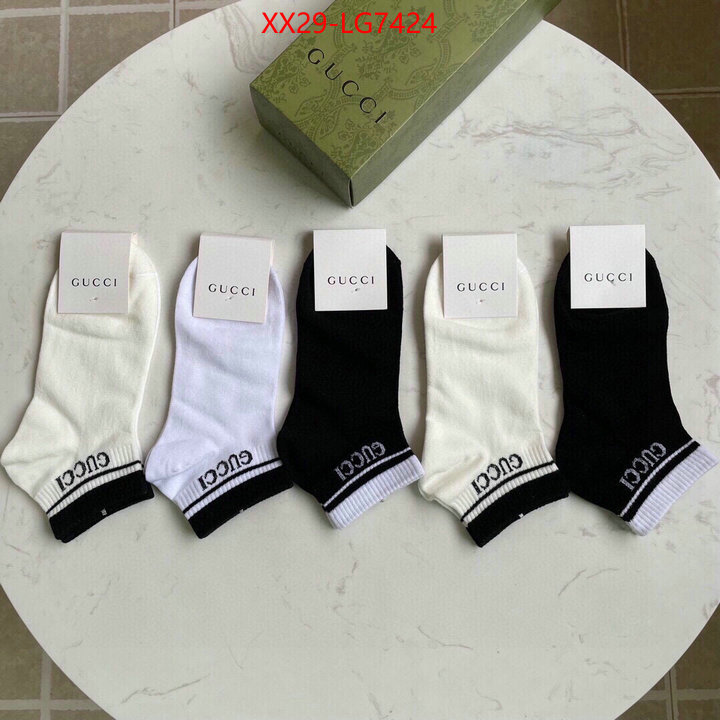 Sock-Gucci best wholesale replica ID: LG7424 $: 29USD