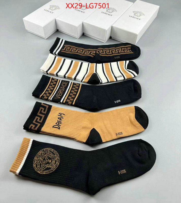 Sock-Versace top designer replica ID: LG7501 $: 29USD