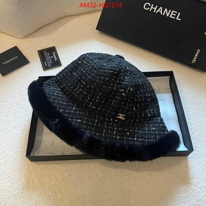 Cap (Hat)-Chanel where could you find a great quality designer ID: HG7214 $: 32USD