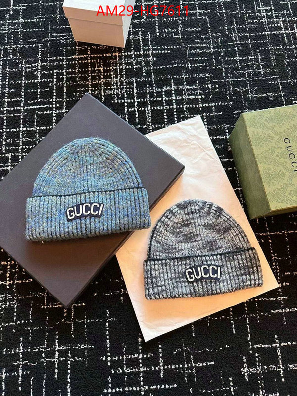 Cap(Hat)-Gucci outlet sale store ID: HG7611 $: 29USD