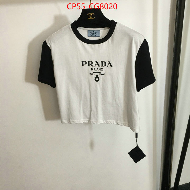 Clothing-Prada 2023 replica wholesale cheap sales online ID: CG8020 $: 55USD