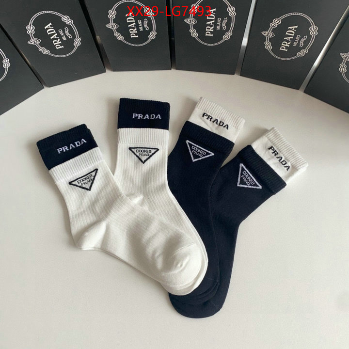 Sock-Prada buy the best high quality replica ID: LG7493 $: 29USD