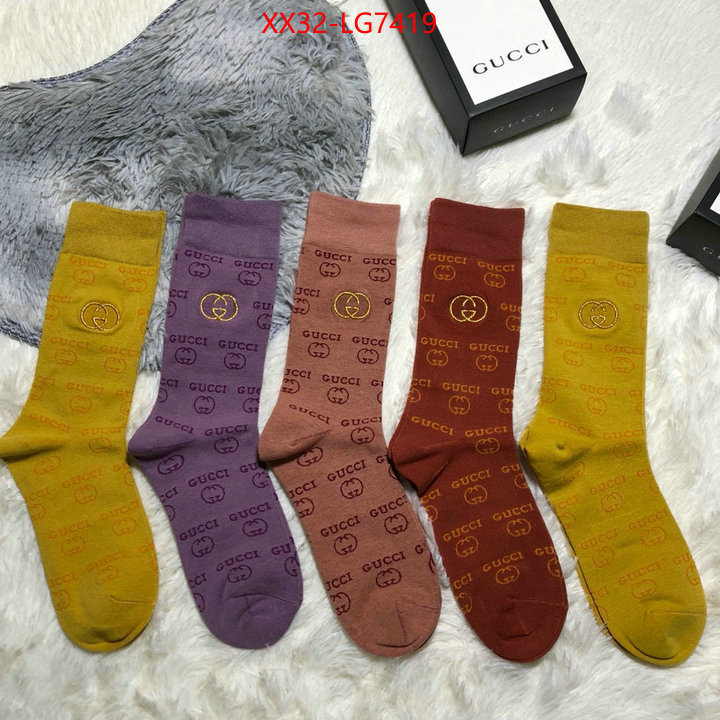 Sock-Gucci replicas buy special ID: LG7419 $: 32USD