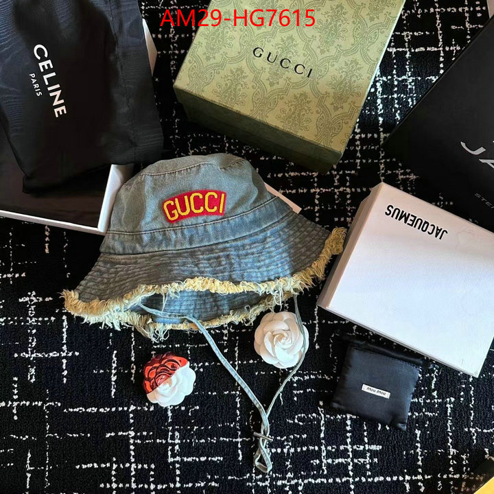 Cap(Hat)-Gucci high quality happy copy ID: HG7615 $: 29USD