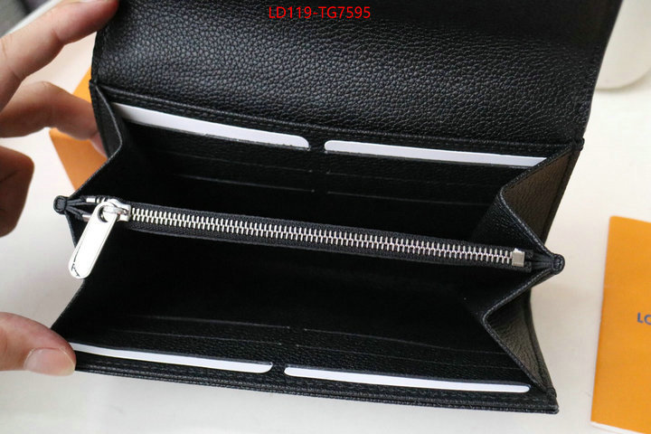 LV Bags(TOP)-Wallet aaaaa replica ID: TG7595 $: 119USD,