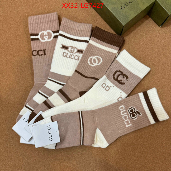 Sock-Gucci we provide top cheap aaaaa ID: LG7427 $: 32USD