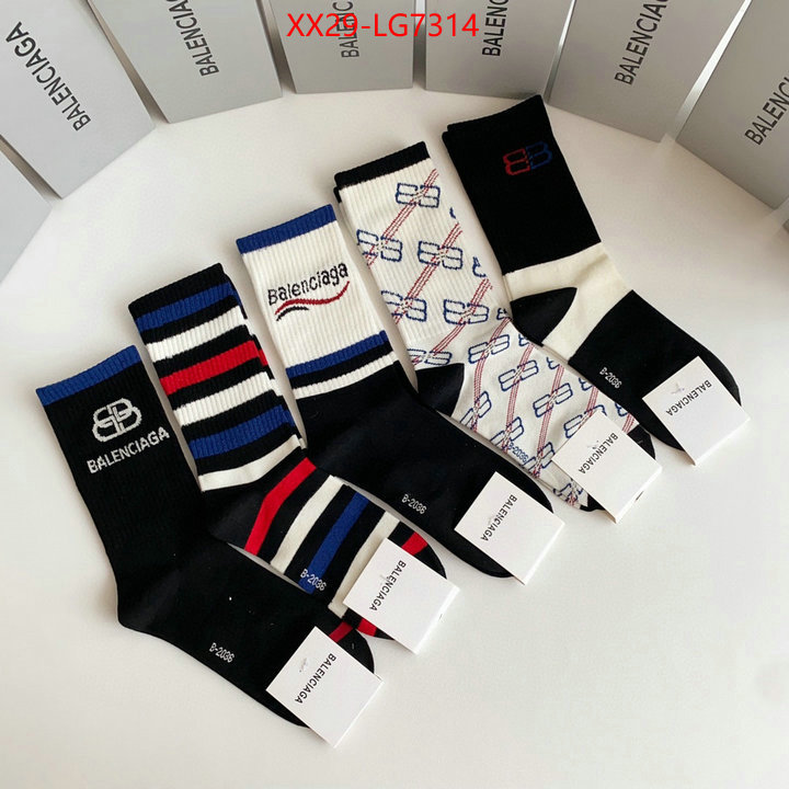 Sock-Balenciaga fake ID: LG7314 $: 29USD