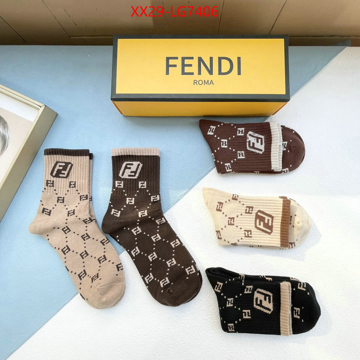 Sock-Fendi 2023 aaaaa replica customize ID: LG7406 $: 29USD