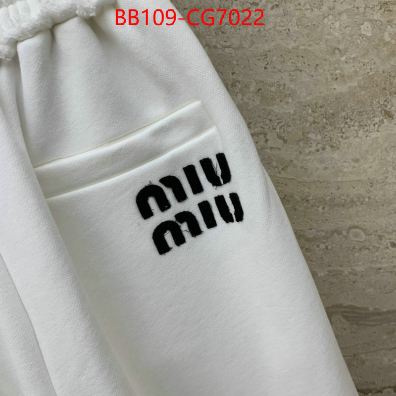 Clothing-MIU MIU top designer replica ID: CG7022 $: 109USD