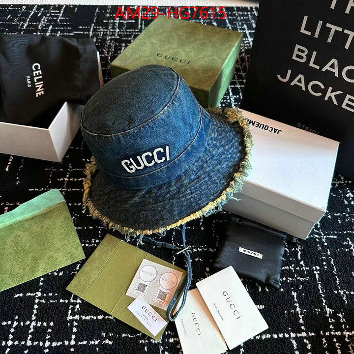Cap(Hat)-Gucci high quality happy copy ID: HG7615 $: 29USD