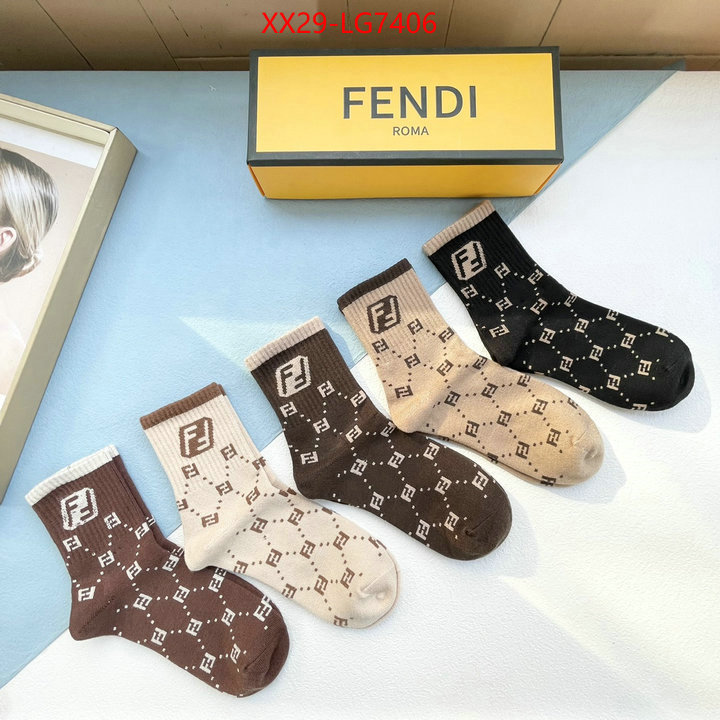 Sock-Fendi 2023 aaaaa replica customize ID: LG7406 $: 29USD