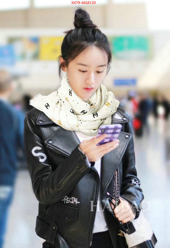 Scarf-Chanel top quality fake ID: MG8120 $: 79USD